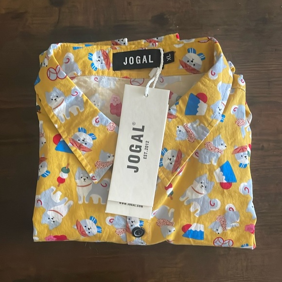 New with tags XL Jogal button down long sleeve shirt. - Picture 1 of 2